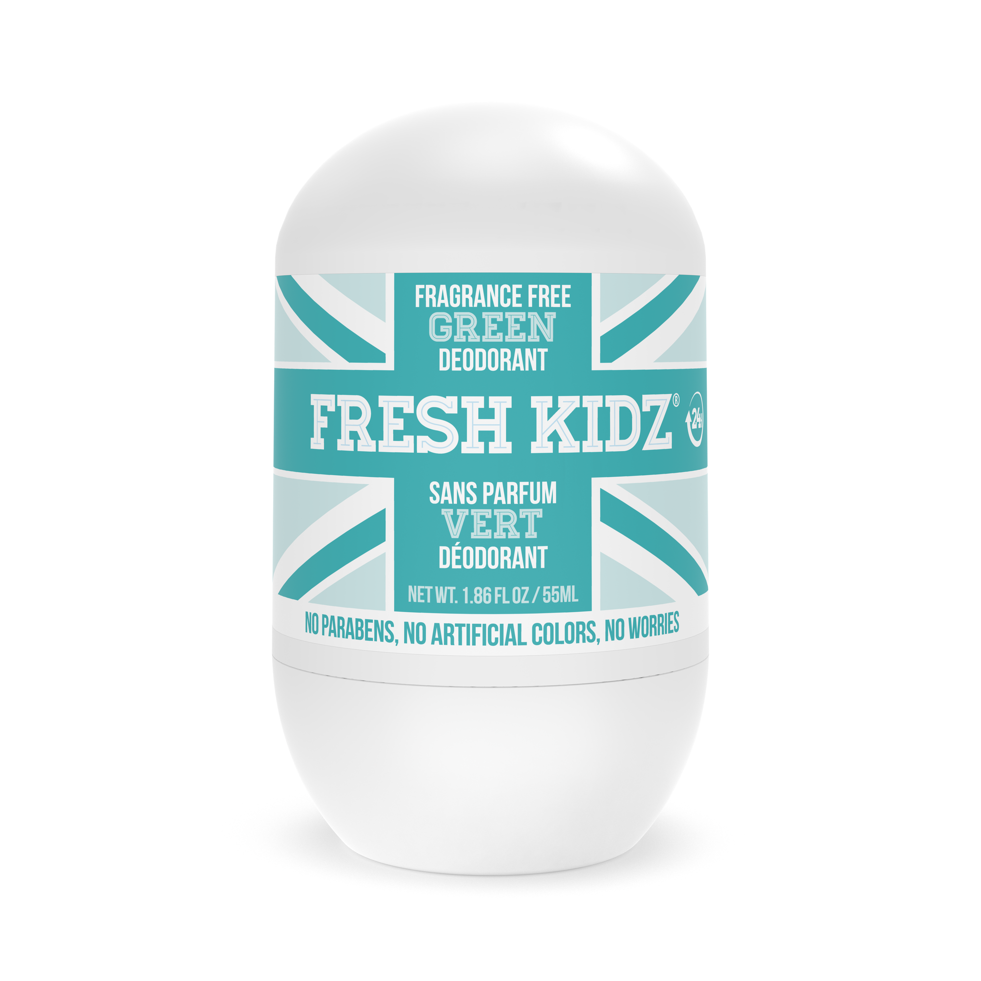 Fresh Kidz Green Fragrance-Free Roll-On Deodorant, 1.86 fl. oz.
