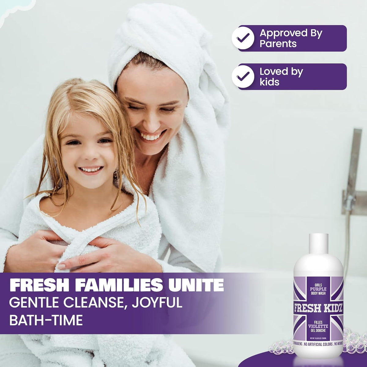 Fresh Kidz Girls Purple Body Wash, 16.9 Fl. oz.