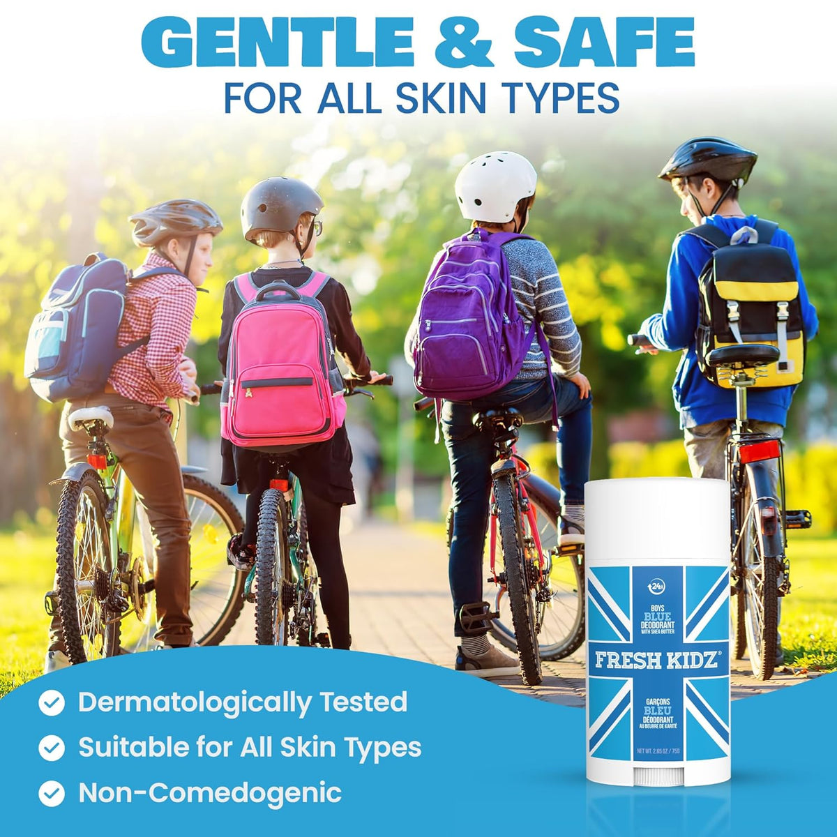 Fresh Kidz Boys Blue Stick Deodorant, 2.65 fl. oz.