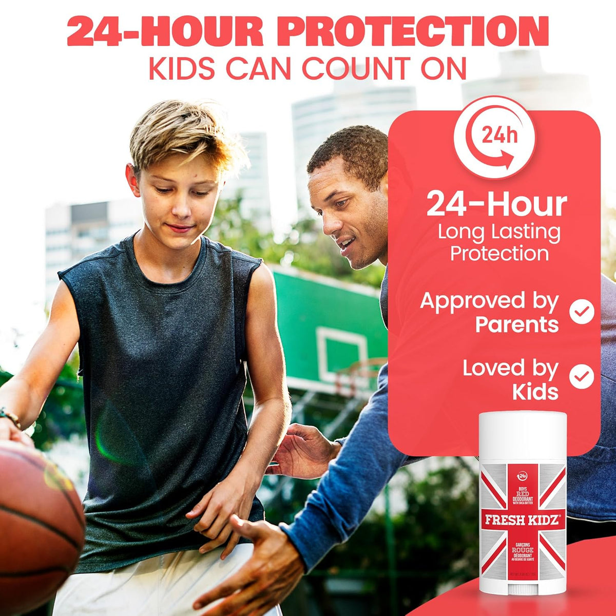 Fresh Kidz Boys Red Stick Deodorant, 2.65 fl. oz.