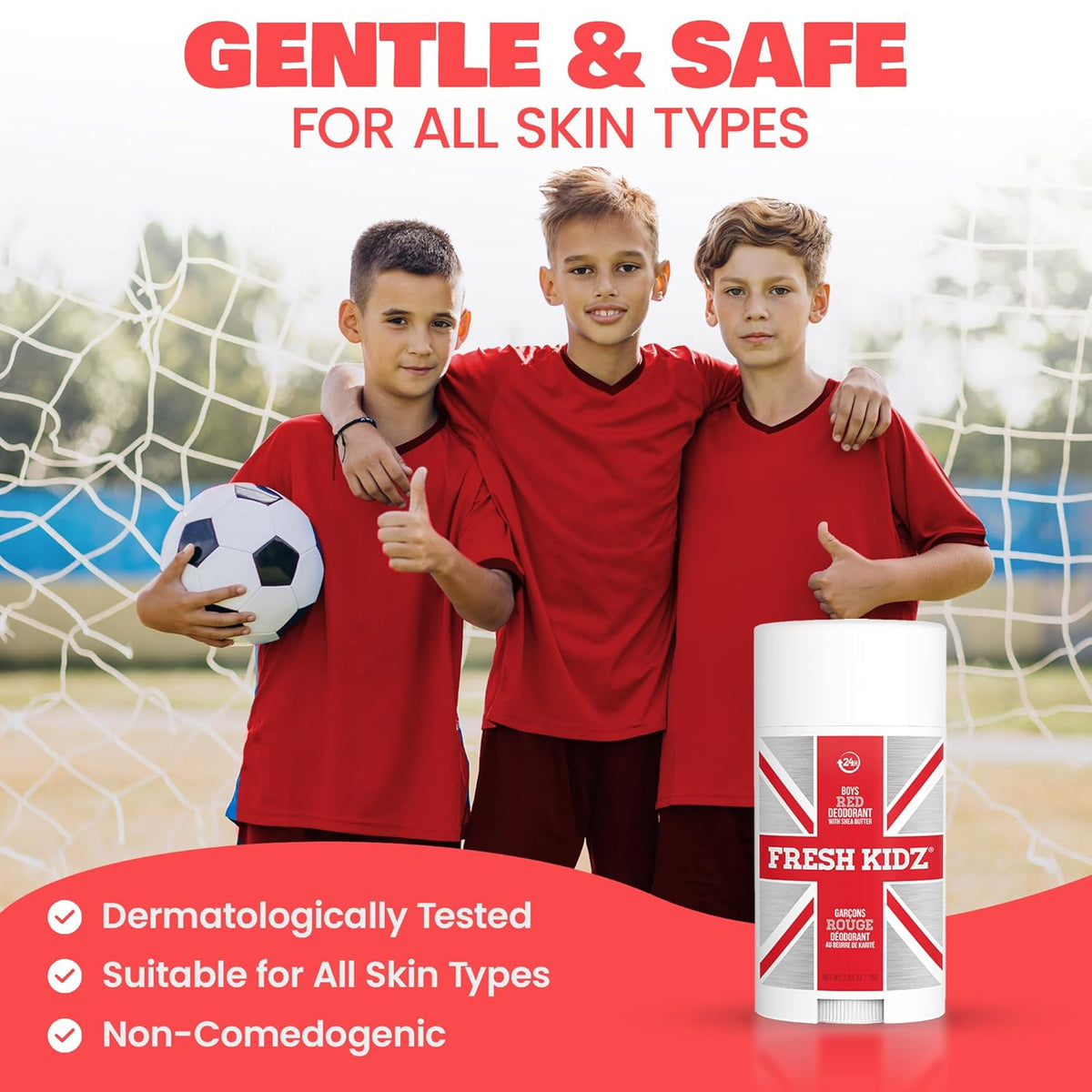 Fresh Kidz Boys Red Stick Deodorant, 2.65 fl. oz.