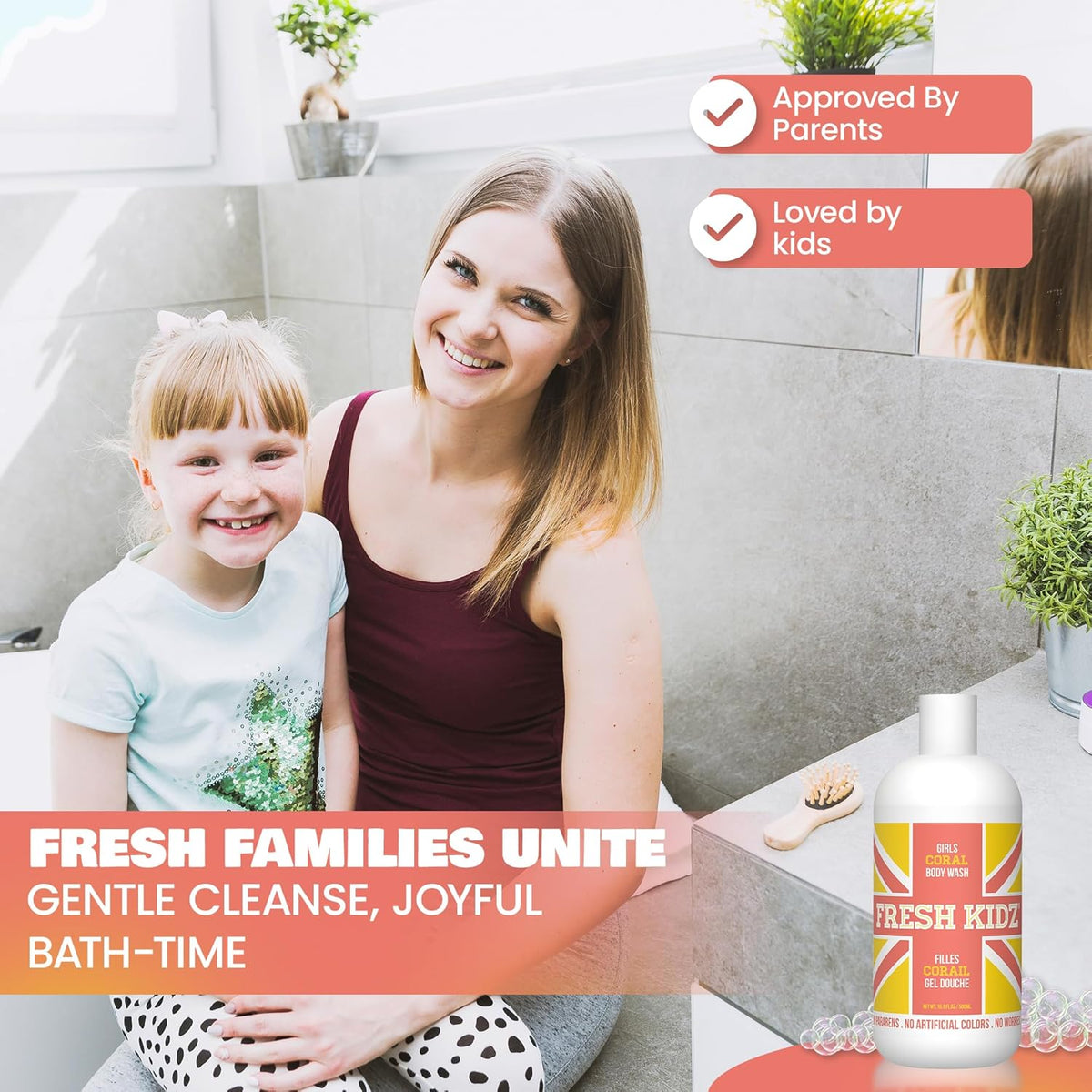 Fresh Kidz Girls Coral Body Wash, 16.9 fl. oz.