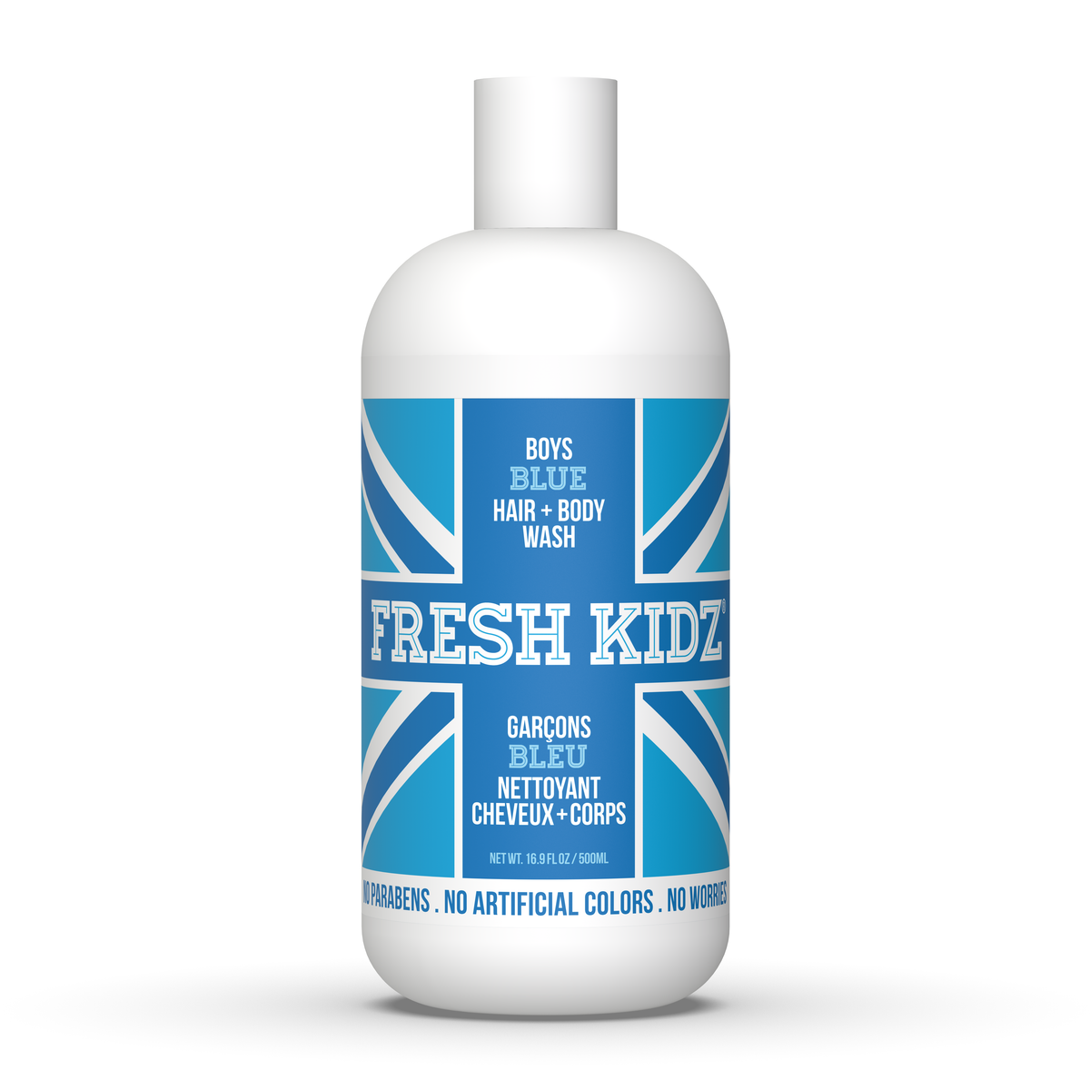 Fresh Kidz Boys Blue Body Wash + 2 Roll-On Deodorant Combo