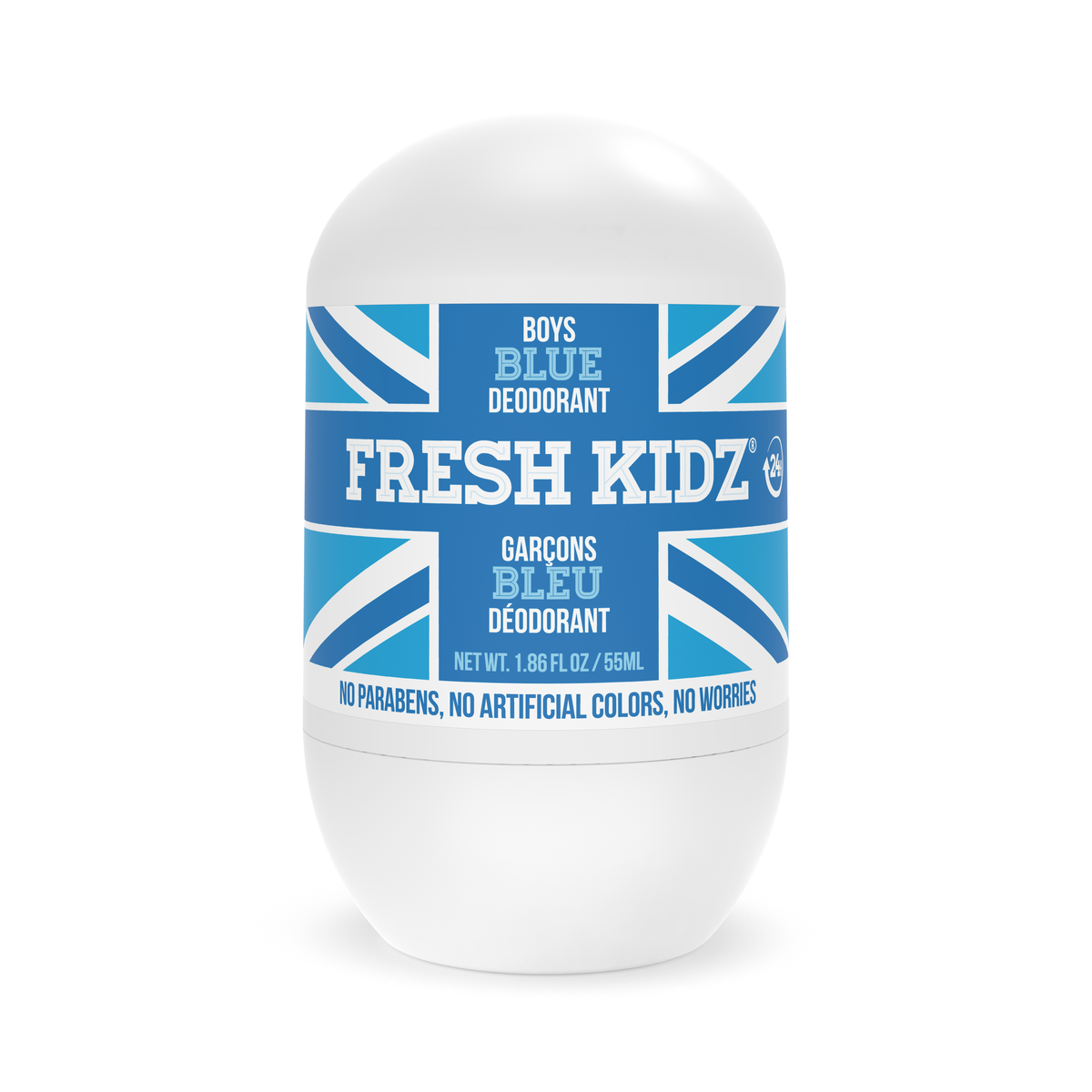 Fresh Kidz Boys Blue Roll-On Deodorant, 1.86 fl. oz. (3-PACK COMBO)