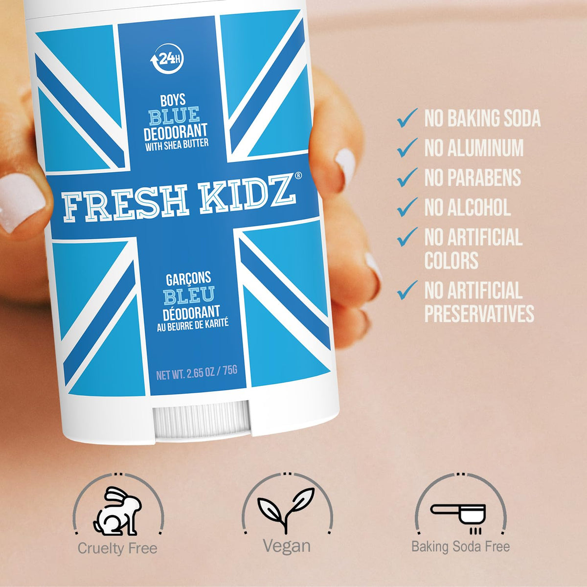 Fresh Kidz Boys Blue Stick Deodorant, 2.65 fl. oz.