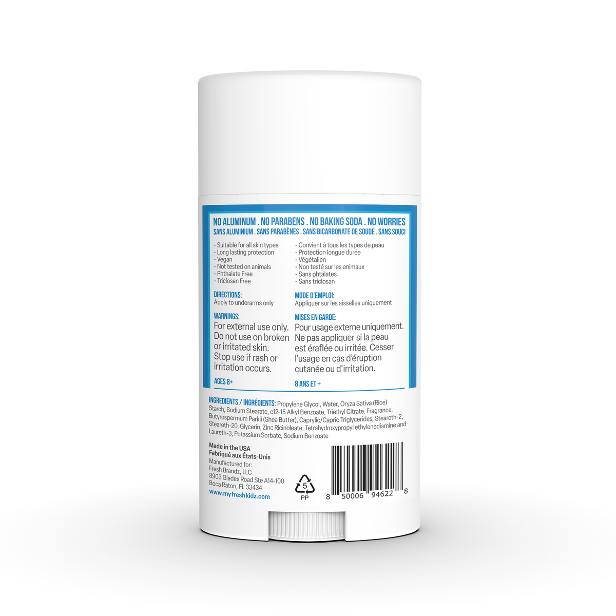 Fresh Kidz Boys Blue Stick Deodorant, 2.65 fl. oz.