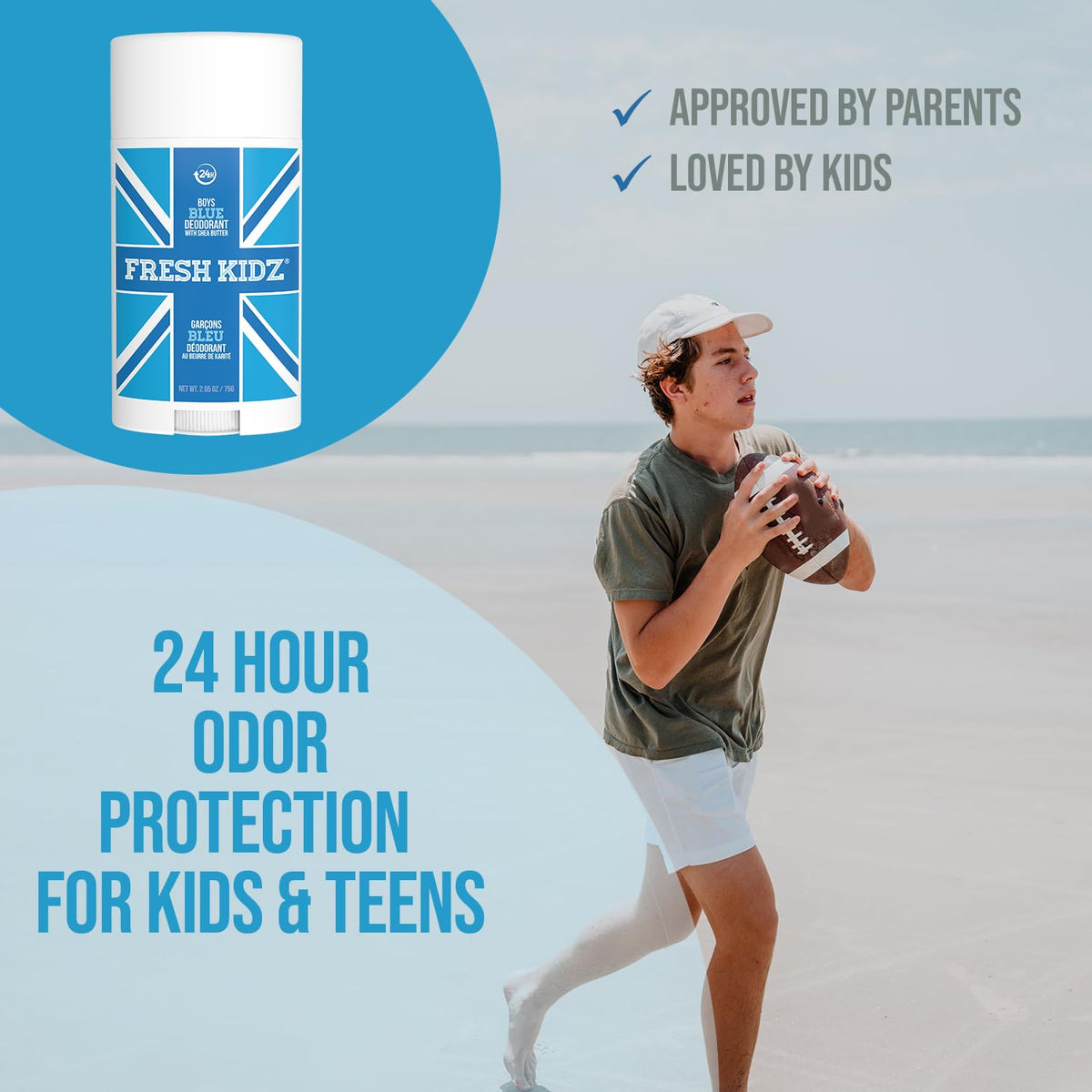 Fresh Kidz Boys Blue Stick Deodorant, 2.65 fl. oz.