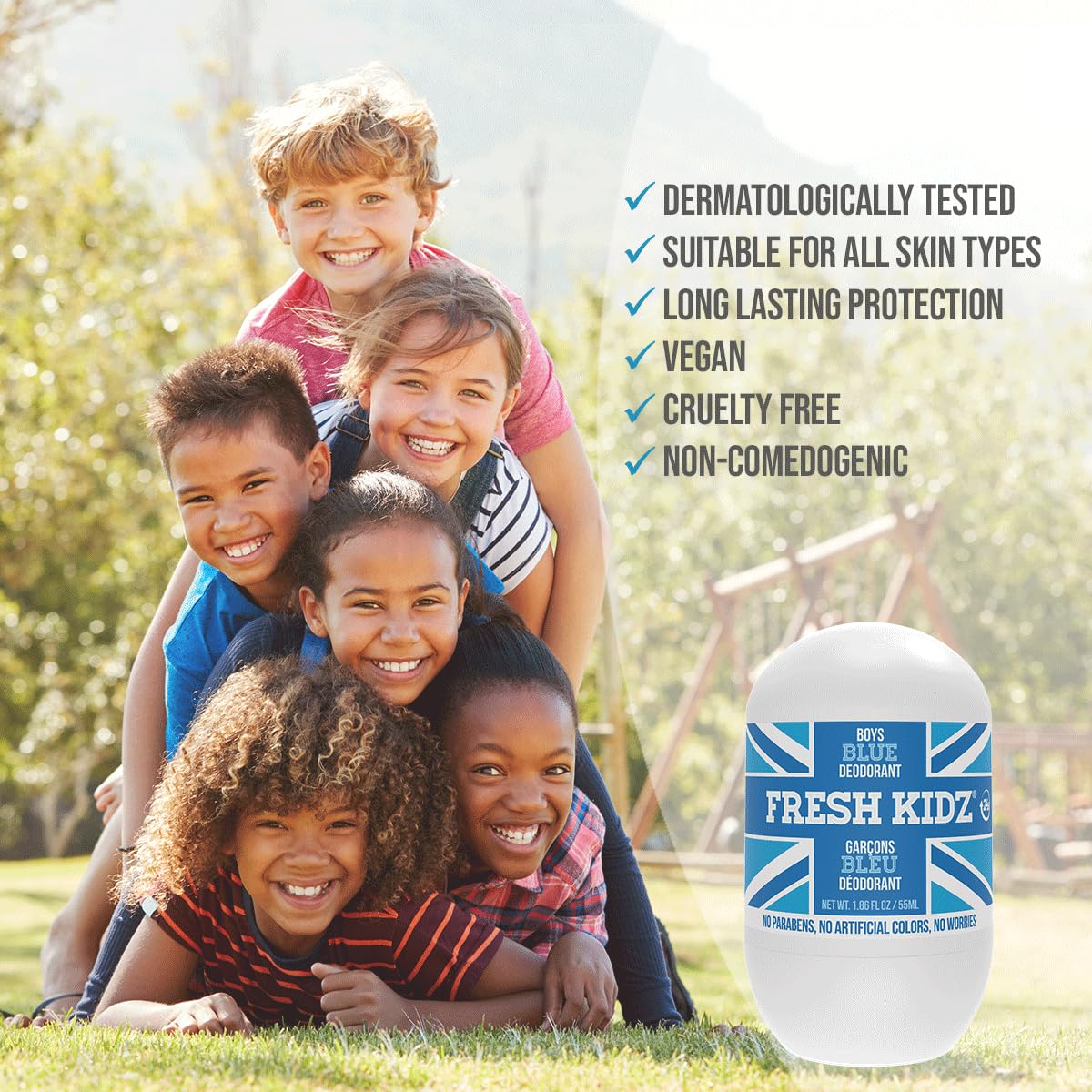 Fresh Kidz Boys Blue Roll-On Deodorant, 1.86 fl. oz.