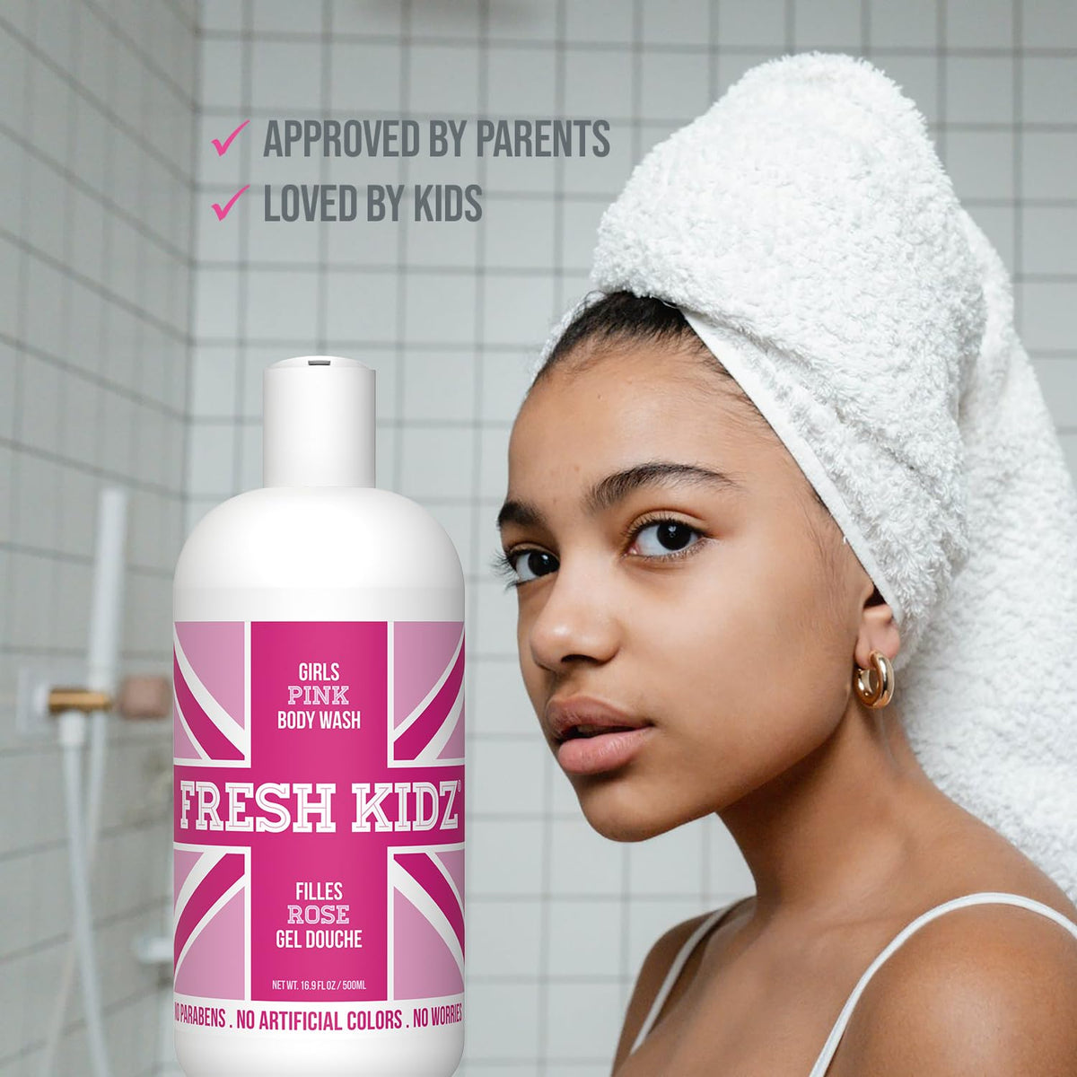 Fresh Kidz Girls Pink Body Wash, 16.9 fl. oz.