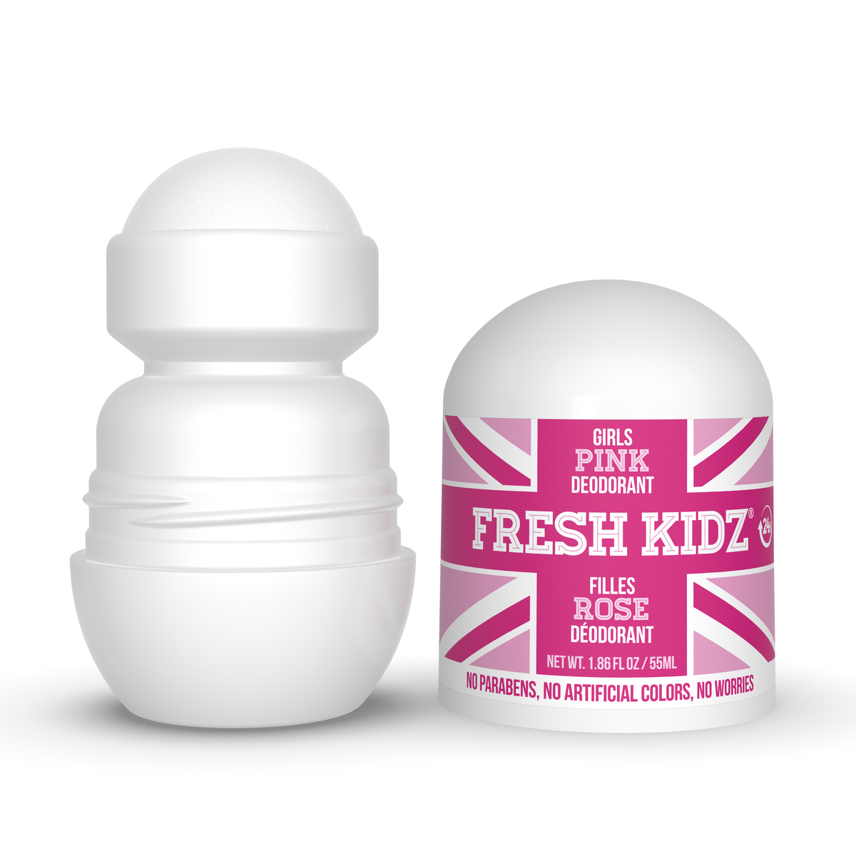Fresh Kidz Girls Pink Roll-On Deodorant, 1.86 fl. oz.