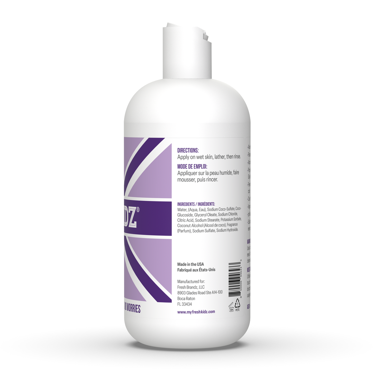 Fresh Kidz Girls Purple Body Wash, 16.9 Fl. oz.