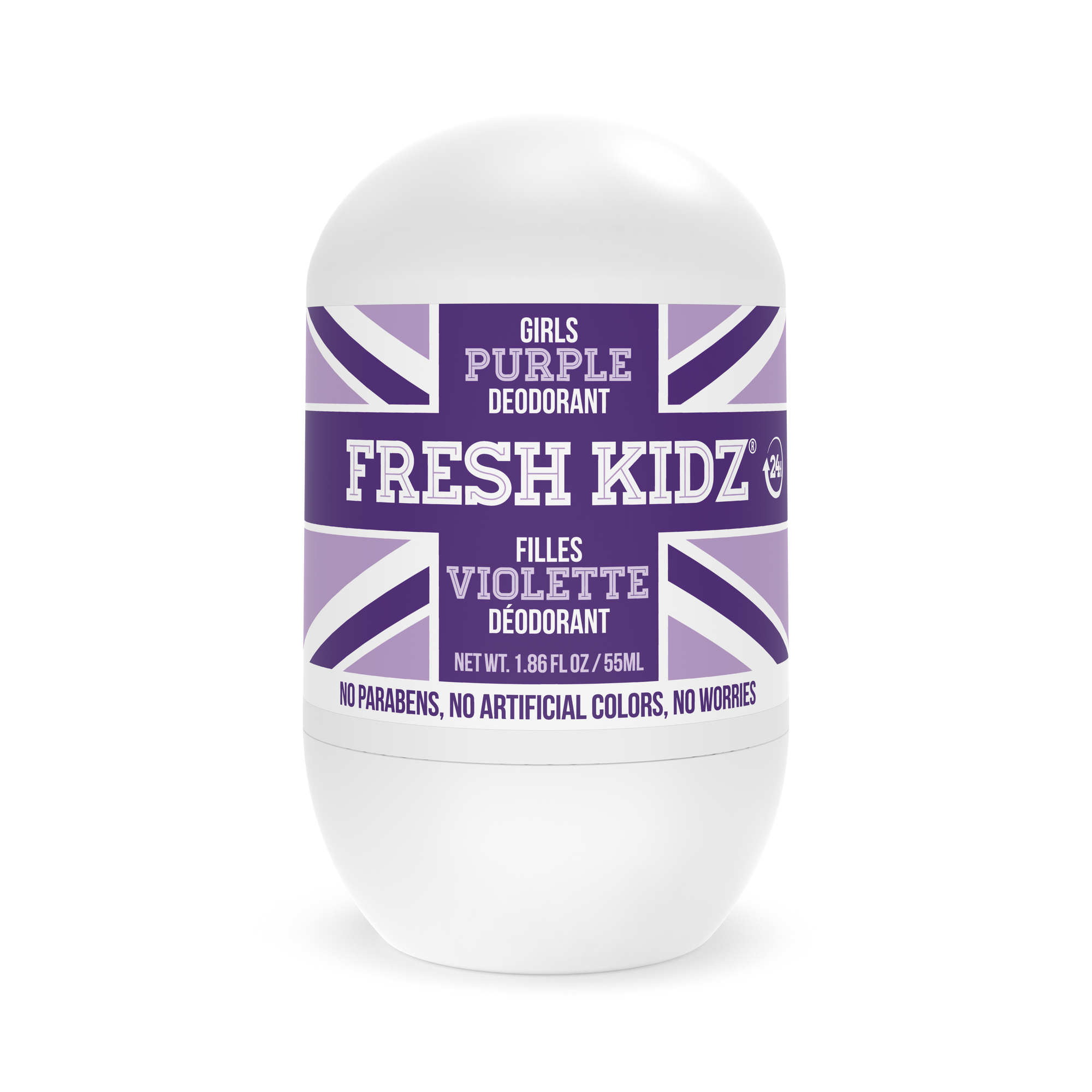 Fresh Kidz Girls Purple Roll-On Deodorant, 1.86 fl. oz.
