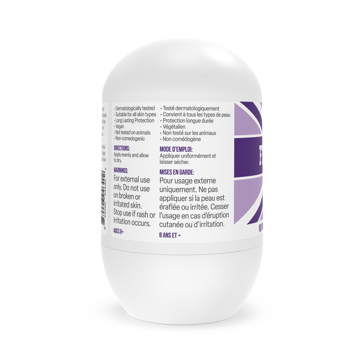 Fresh Kidz Girls Purple Roll-On Deodorant, 1.86 fl. oz. (3-PACK COMBO)